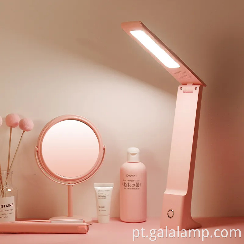Luz de proteção para os olhos LED múltiplo, carregamento dobrável, lâmpada de mesa de escurecimento